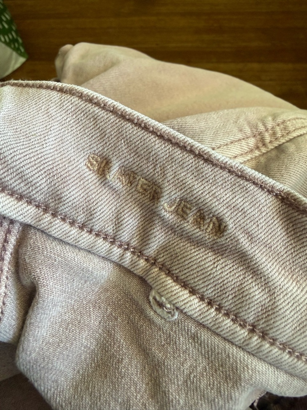 American Eagle Blush Pink Wide Leg Skater Jean Size 27/4 - Picture 7 of 7